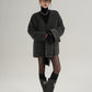 Scarf Mid-Length Wool Coat SRS0383