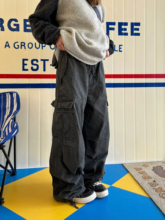 Multi Pocket Washed Work Pants CYE0039