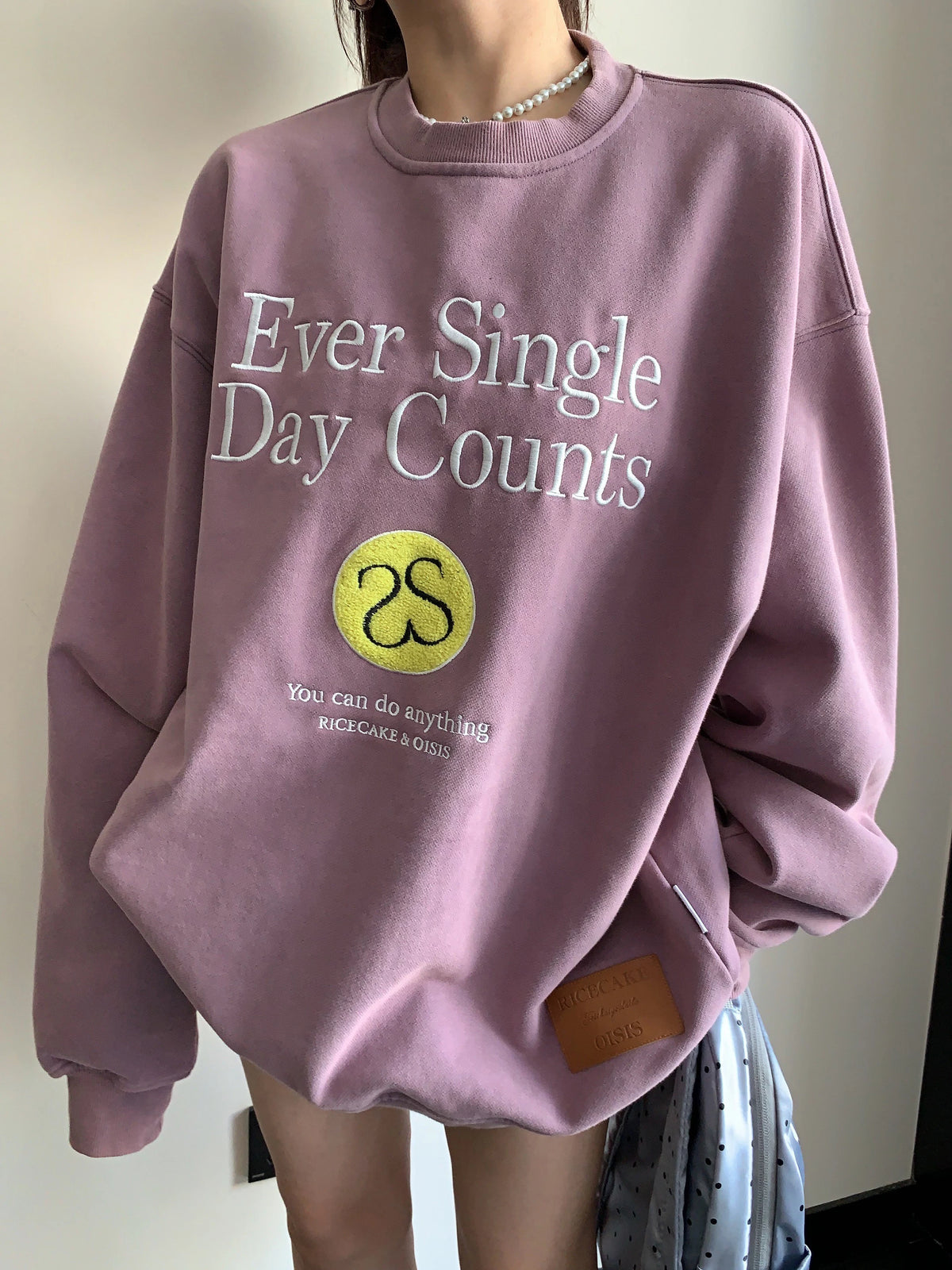 Letter Embroidered Pullover YLS1055