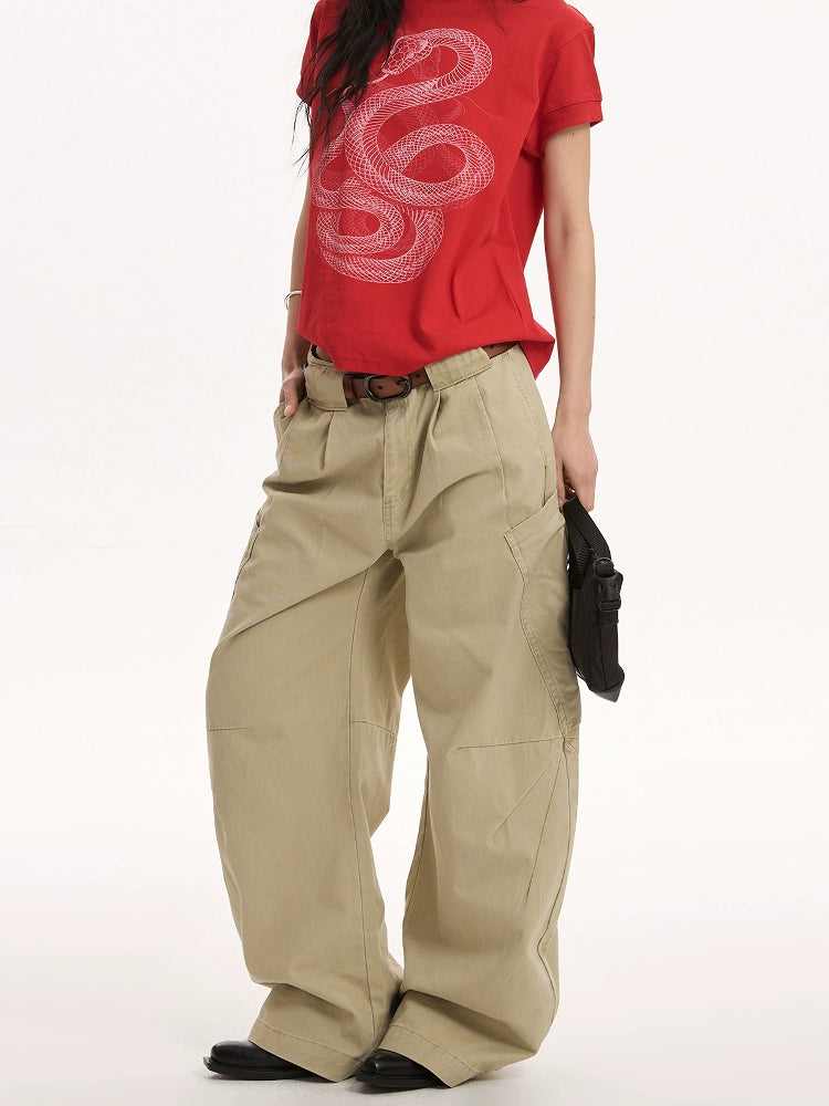 Big Pocket Curve Wide Pants VAT0001