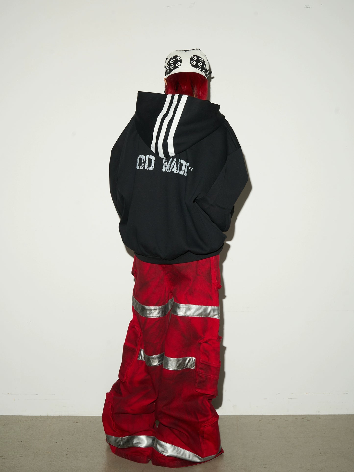Three Stripes Hood Oversize Top MCY0009