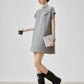Mock Neck T-Shirt Dress FER0141