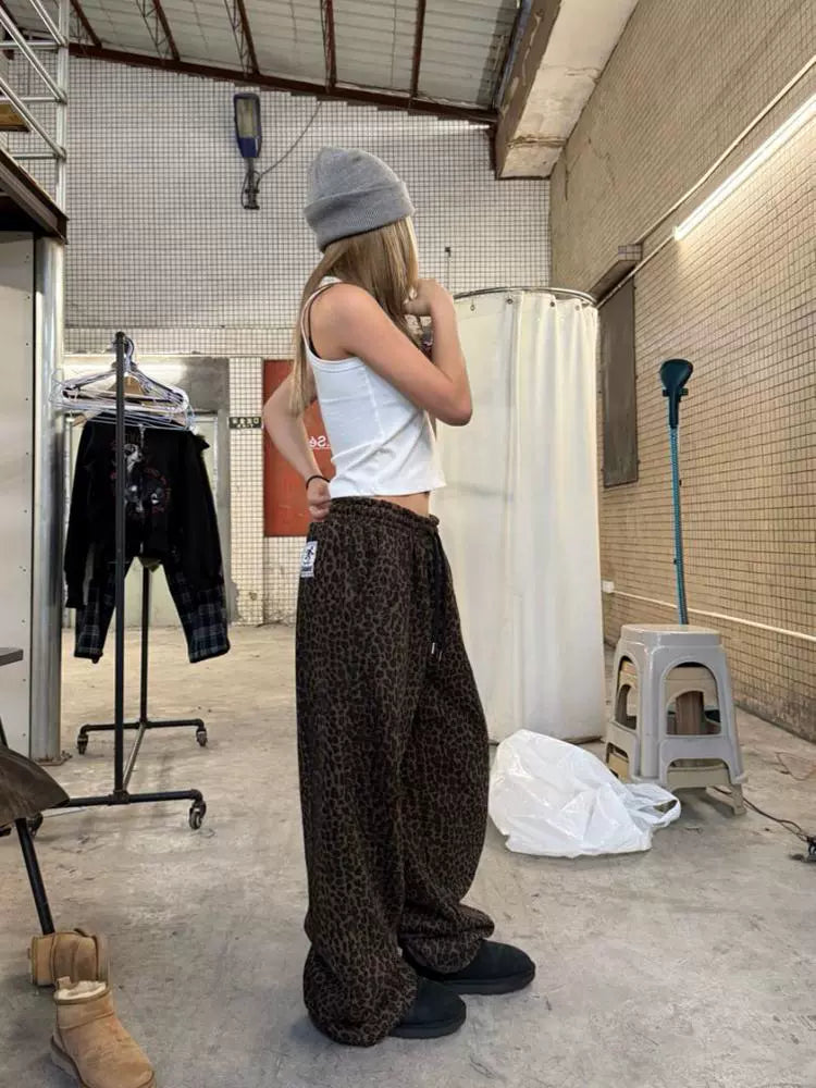 Leopard Print Wide Pants CYE0009