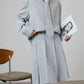 Soft Loose Long Sleeve Shirt / Knee Length Skirt SUY0009