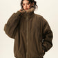 Stand Collar Inner Fur Jacket BWA0011