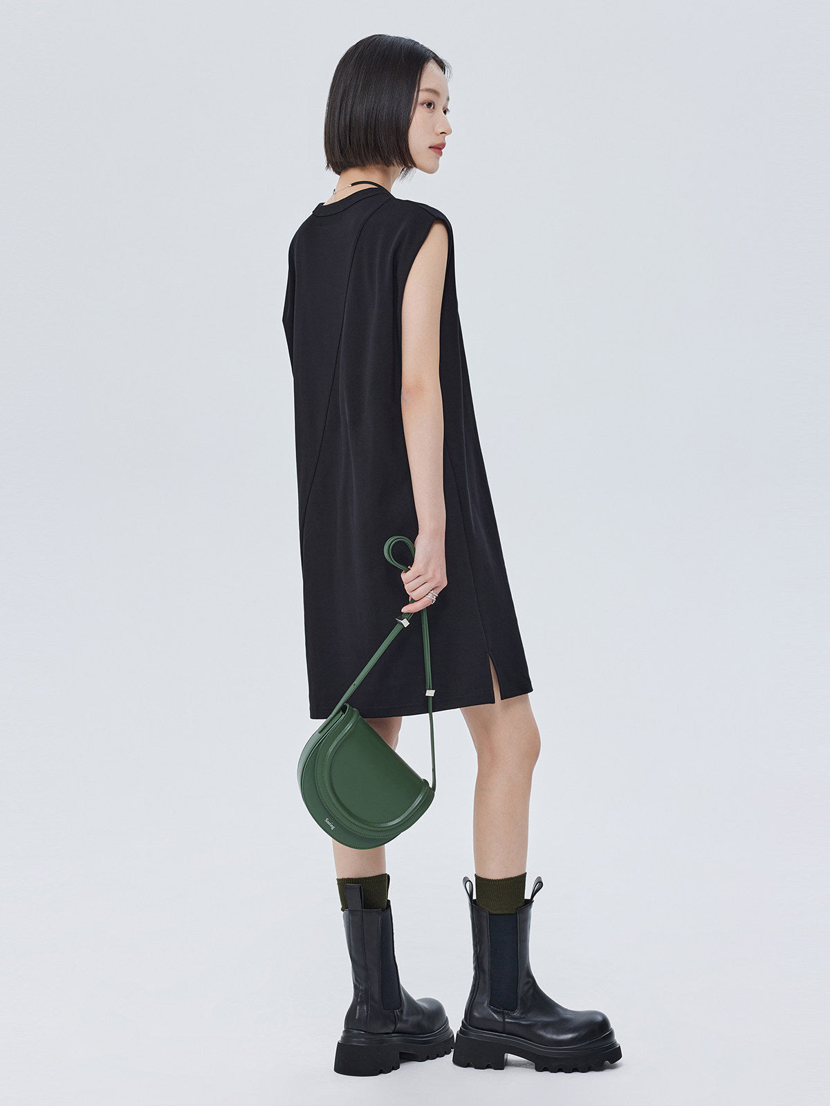 Sleeveless Box Silhouette Dress SHN0034