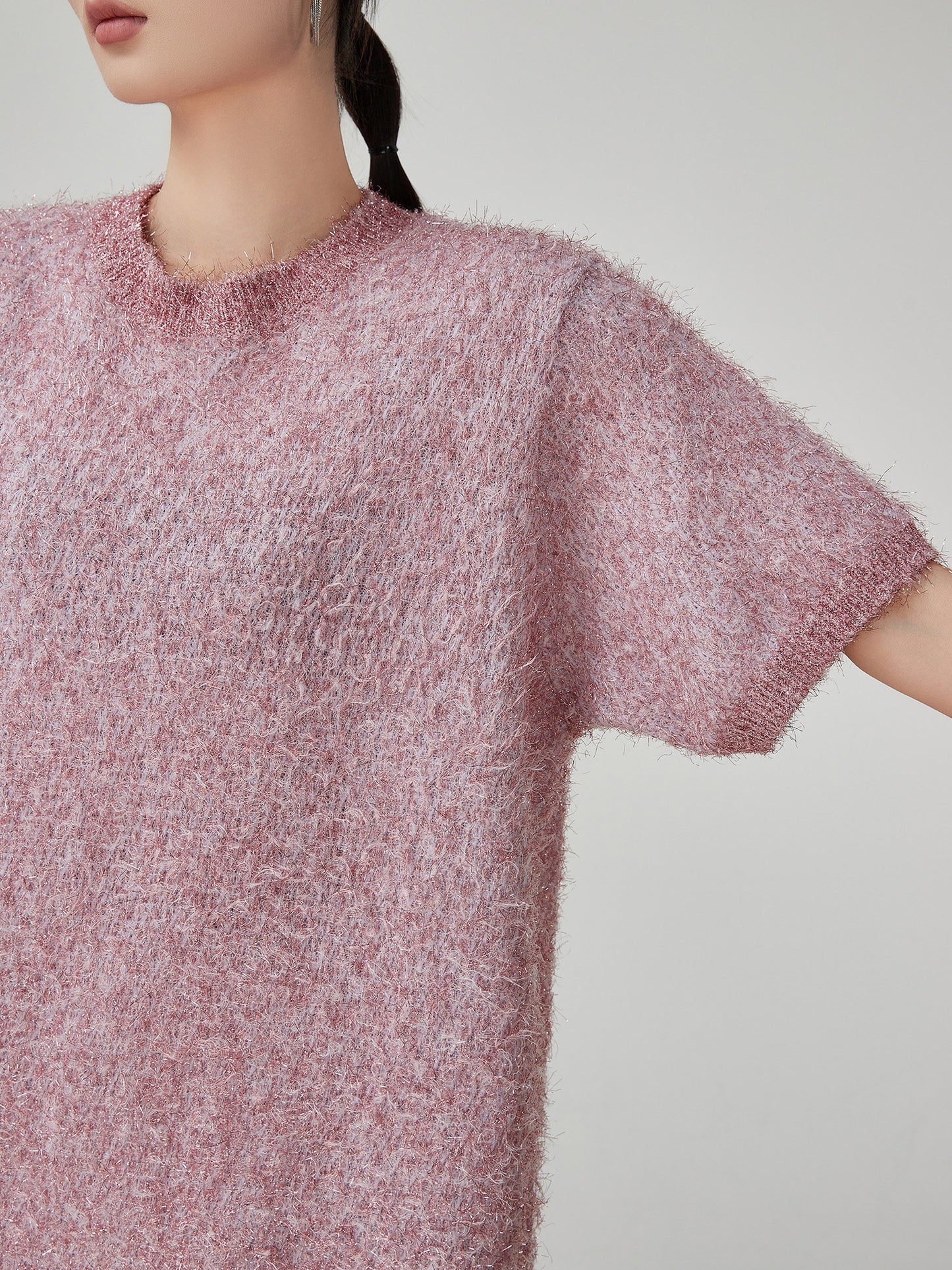 Shaggy Knit Mini Dress FER0125