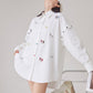 Pony Embroidered Long-Sleeve Shirt FER0366