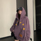 Patch Embroidered Distressed Hoodie  YLS1047