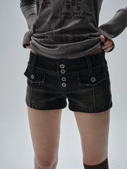 Low Rise Washed Shorts Pants WAT0006