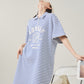 Striped Polo Shirt Mini Dress FER0296