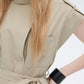 Flap Pocket French Sleeve Shirt Dress SHN0037
