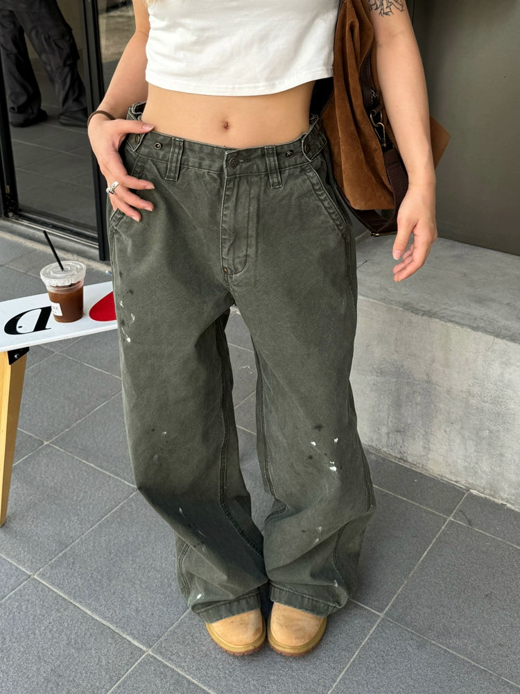 Vintage Ink Splash Cargo Pants CYE0075