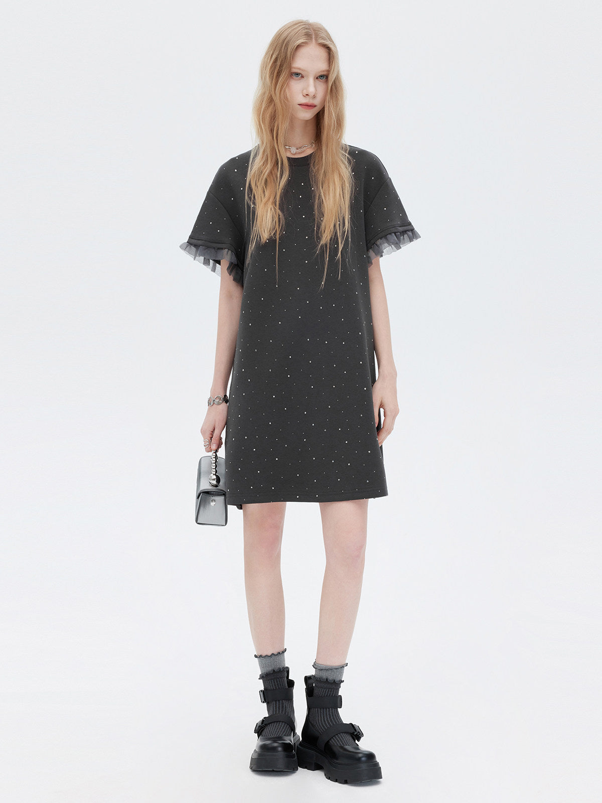 Sparkly T-Shirt Dress SHN0025