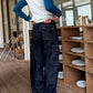 Wide Denim Cargo Pants CYE0078