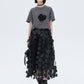 Butterfly Embroidery Short Sleeve T-Shirt SHN0012