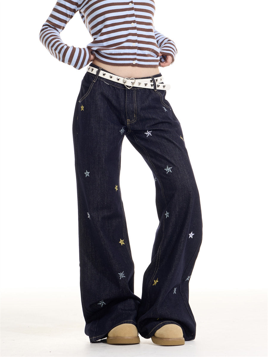Star Embroidery Casual Jeans ONP0006