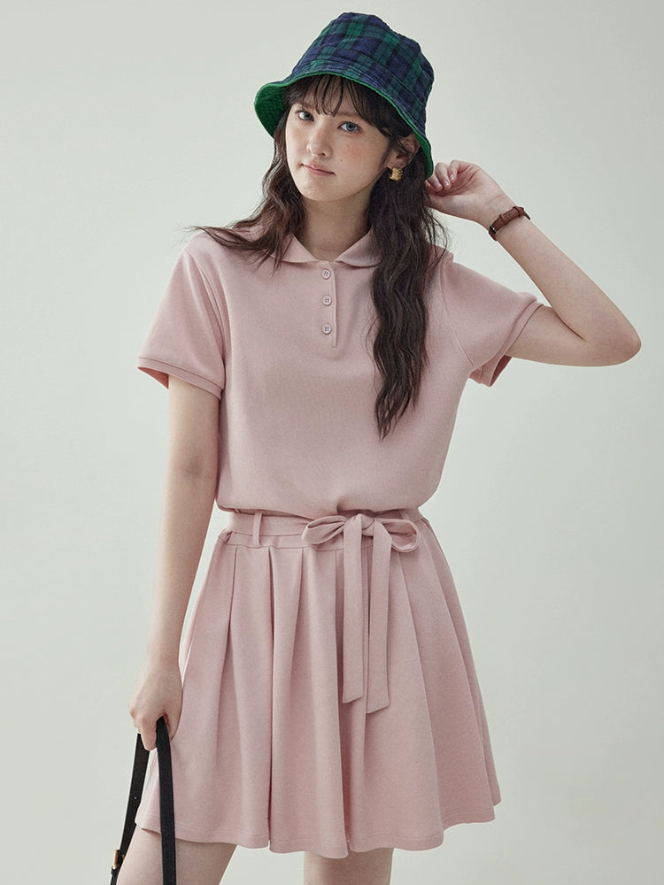 Polo Collar Mini Dress AMU0018