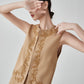 Code Embroidery Sleeveless Vest / Shorts FER0298