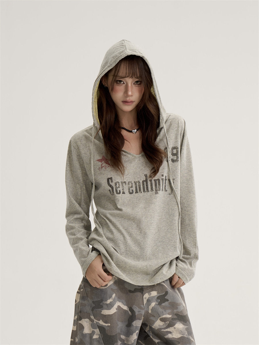 V-Neck Long Sleeve Top  ONP0010