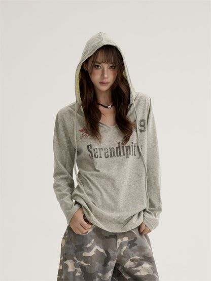 V-Neck Long Sleeve Top  ONP0010