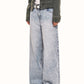 Wing Print Street Style Jeans ZTS0026