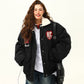 Retro Lambswool Collar Cotton Jacket WDZ0039