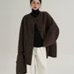 Scarf Design Wool Coat SRS0375