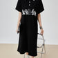 Cat Graphic Polo Long Dress FER0199