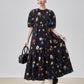 Retro Hand-Drawn Style Long Dress FER0329