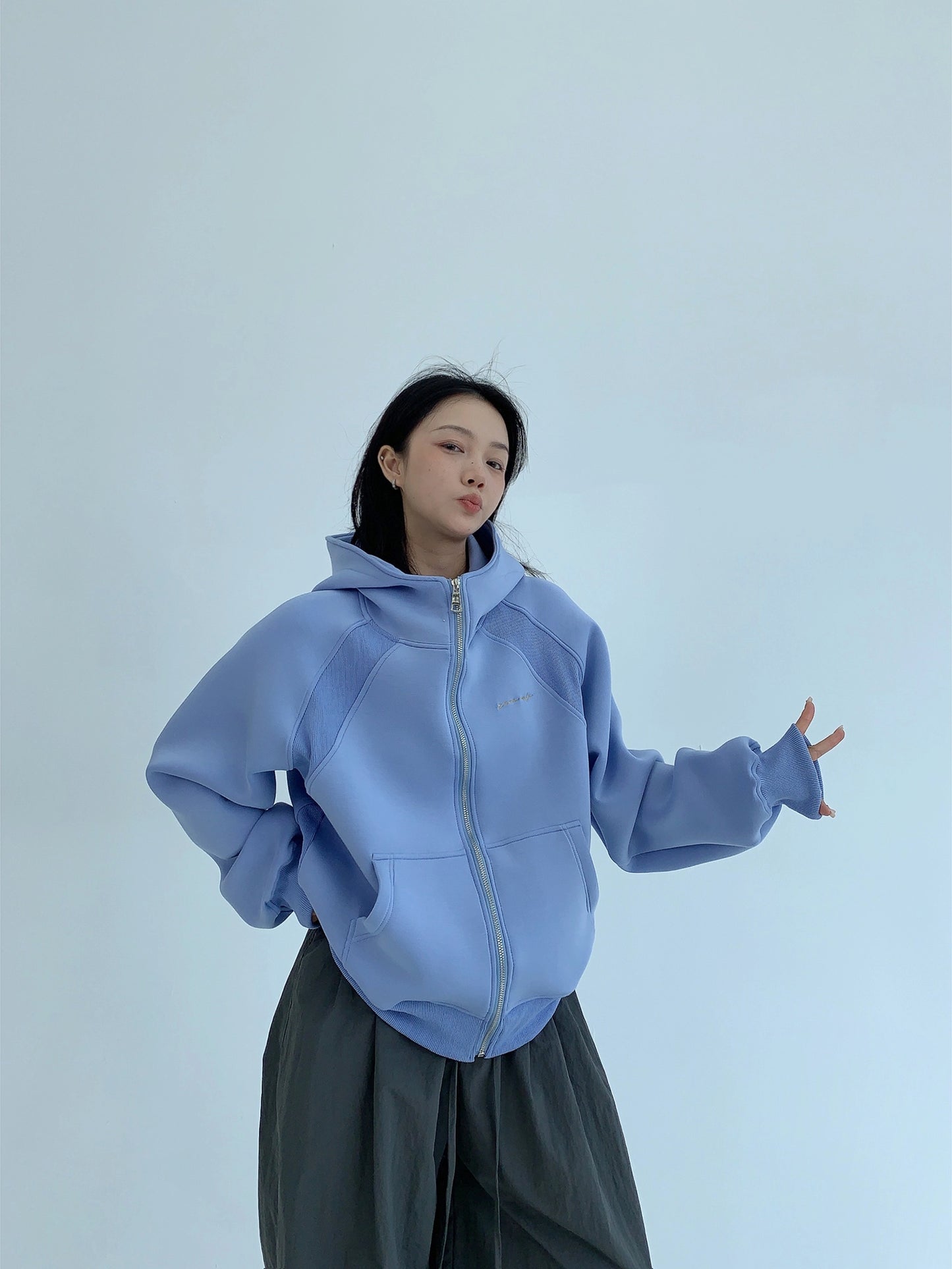 Big Hood Zip Hoodie YLS0938
