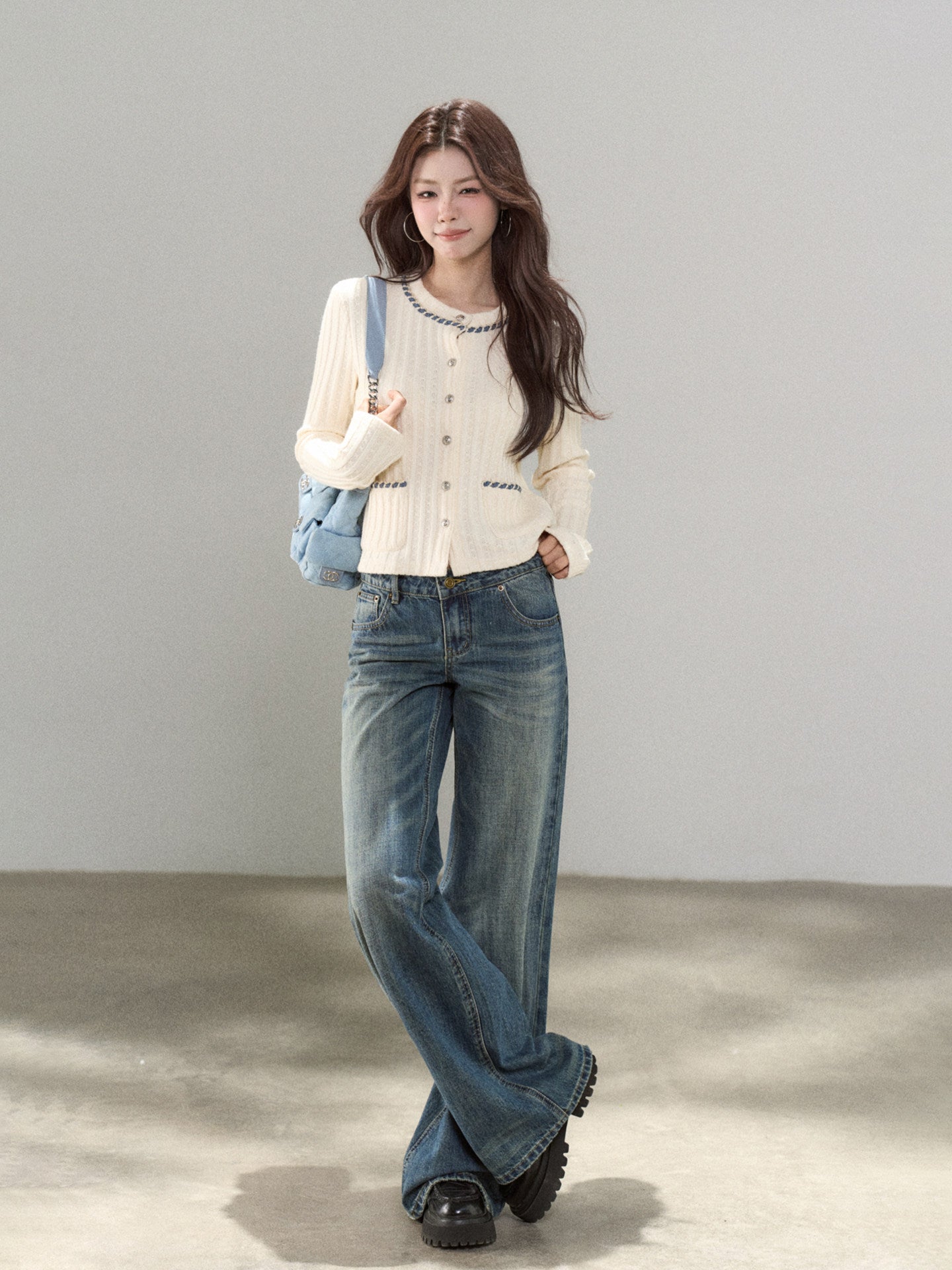Round Neck Tight Knit Top WDB0025