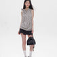 Ribbon Tie Sleeveless Blouse / Mini Skirt AMO0003