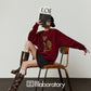 Bow Leopard Sweatshirt / Polka Dot Mini Skirt LLA0614