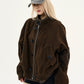 Suede Stand Collar Jacket MAD0013