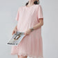 Pleated Docking Mini Dress FER0235