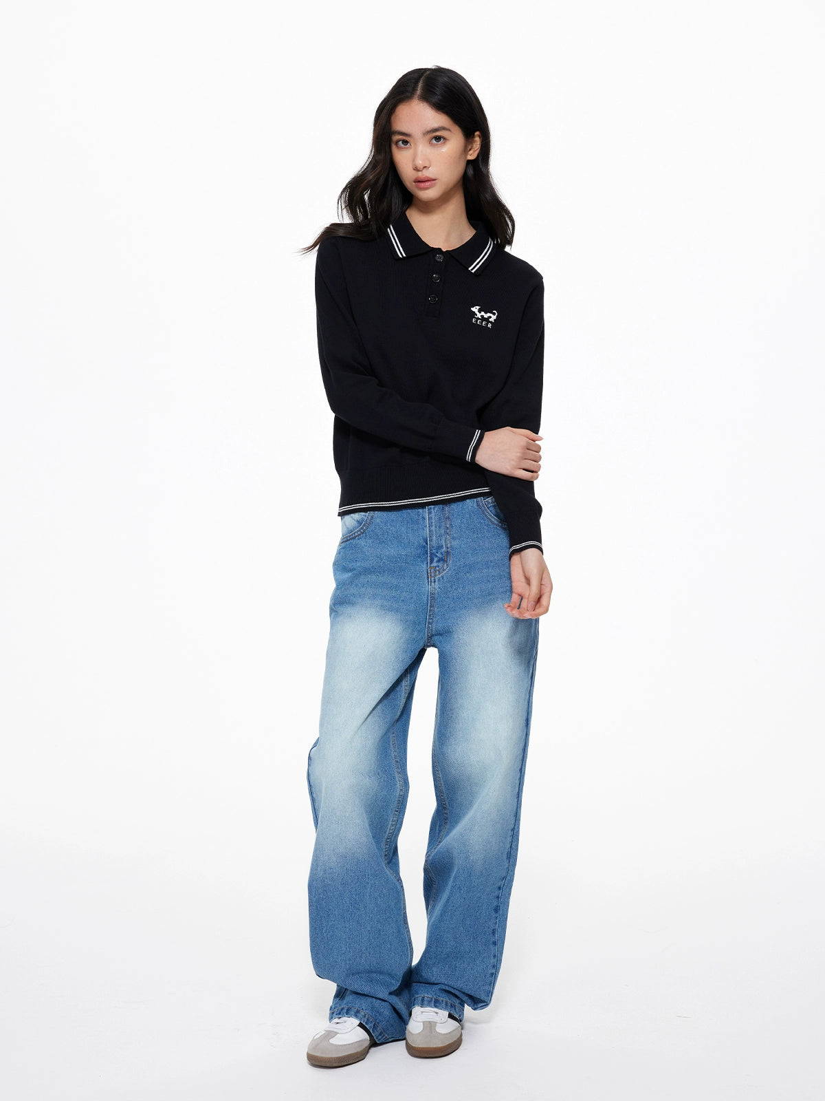 Puppy Polo Knit Top UDS0008
