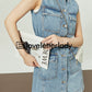 Denim Sleeveless Mini Dress LLA0234