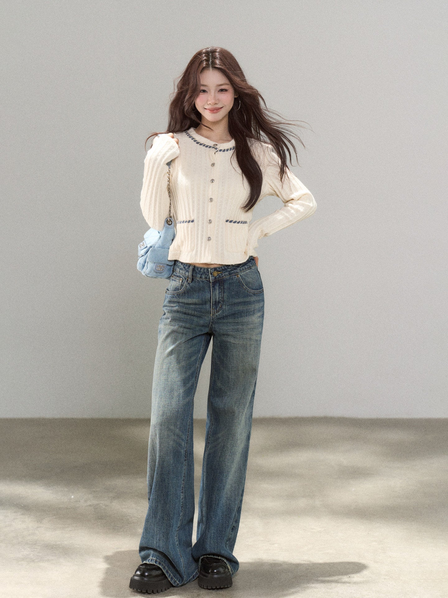 Round Neck Tight Knit Top WDB0025