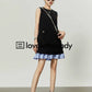 Black & Blue Stripe Dress LLA0142