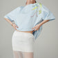 Floral Print Oversized Short-Sleeve T-Shirt  FER0288