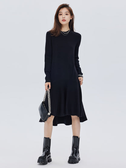 Flare Design Long-Sleeve Dress SHN0057