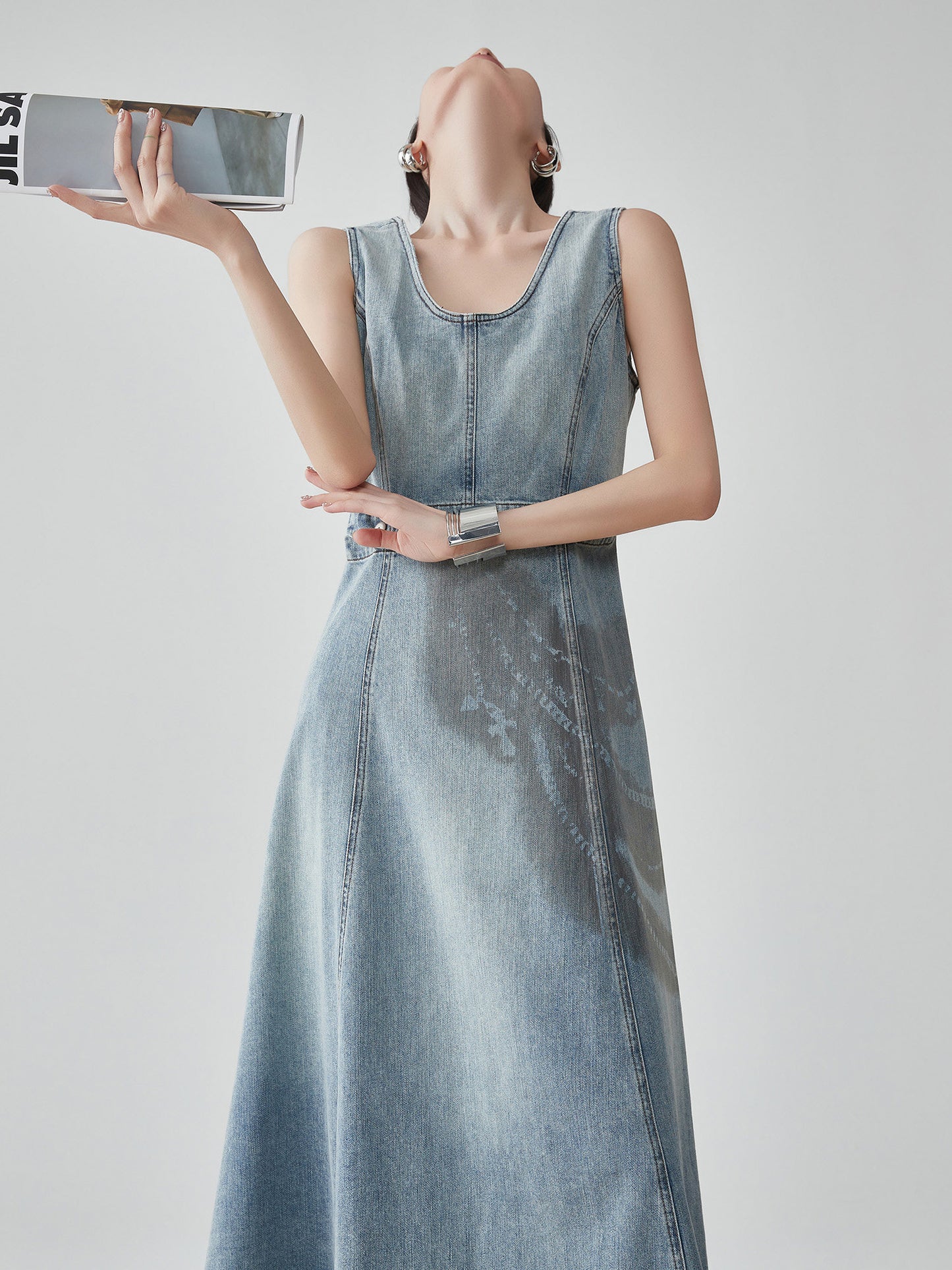 Washed Vest Strap Dress FER0106