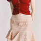 American Retro Ruffle High Waist Skirt GOU0102