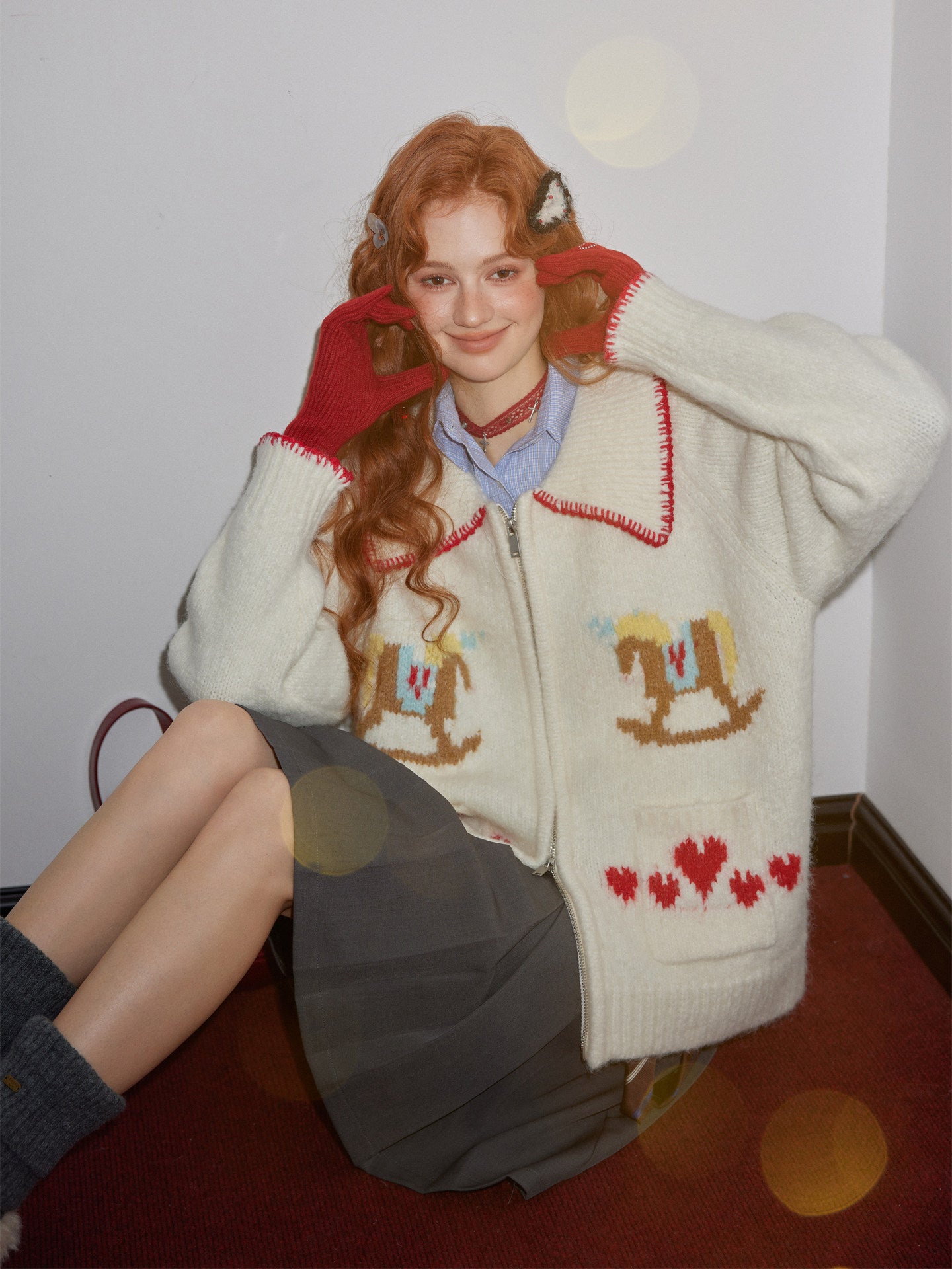 Horse Wool Knit Jacket ASG0075
