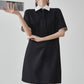 Necktie Cleric Mini Dress FER0203
