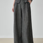 Front Button Bicolor Bustier / Wide Long Pants FER0272