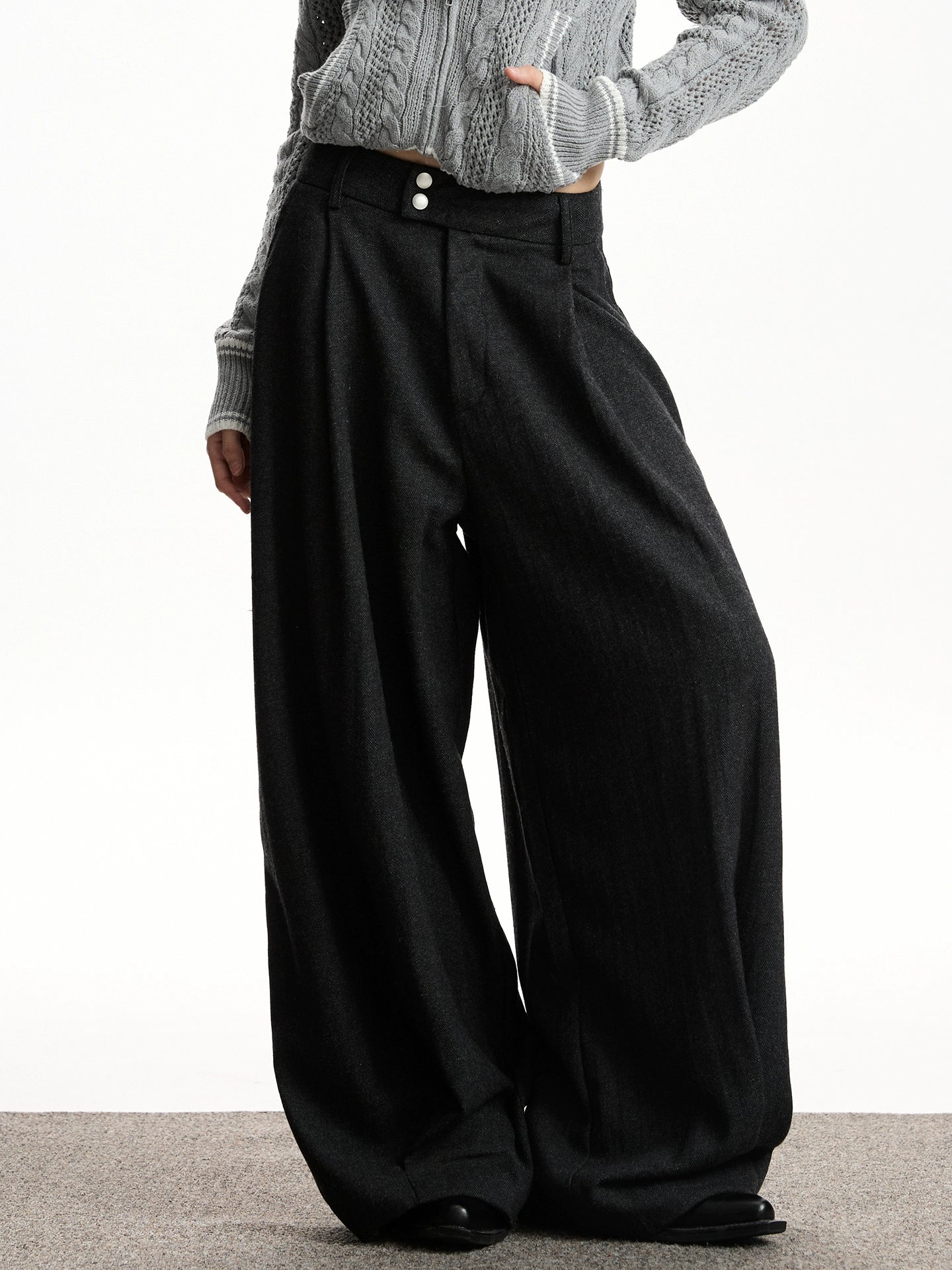 Vintage Wool Wide Pants VAT0012