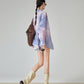 Blue Stripe Pink Art Print Shirt FER0180
