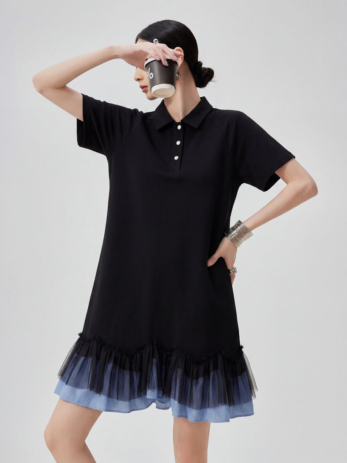 Docking Frill Polo Dress FER0305